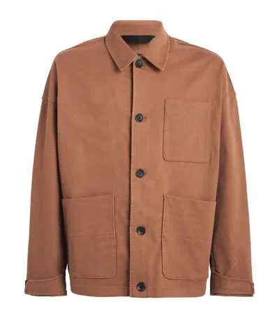 Rag & Bone Corduroy Field Jacket In Chocolate