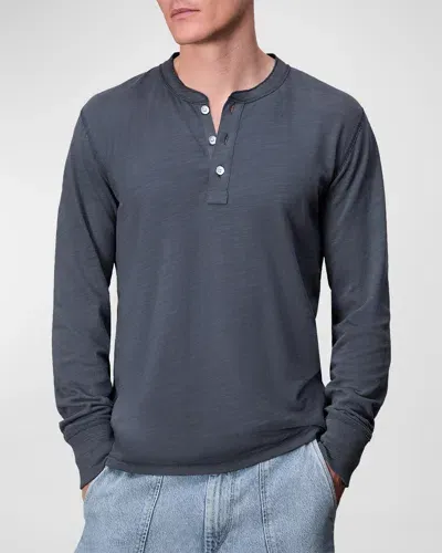 Rag & Bone Men's Classic Flame Henley Shirt In Ombre