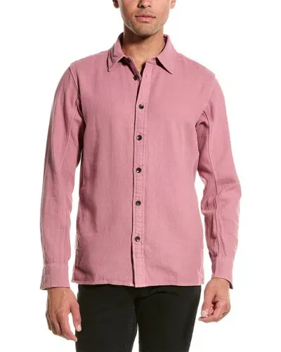 Rag & Bone Austin Heavy Twill Shirt In Pink