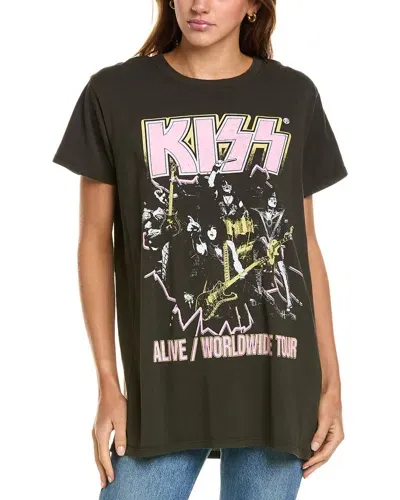 Recycled Karma Kiss Alive T-shirt In Black