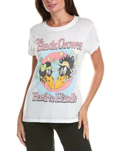 Recycled Karma The Black Crowes Burn Out T-shirt In White