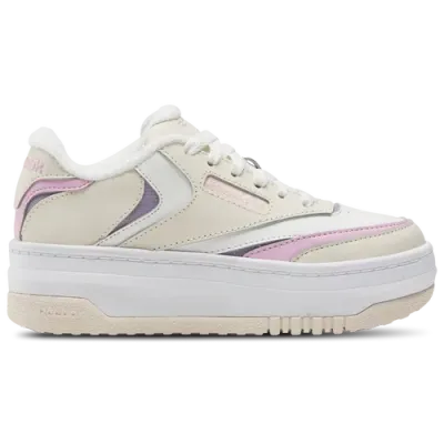 Reebok Kids' Girls  Club C Extra In Tapioca/astro Rose/dusk Purple