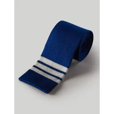 Robert Talbott Bixby Cotton Knit Necktie In Oceano