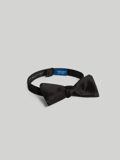 Robert Talbott Bond Satin Self-tie Bow Tie In Black