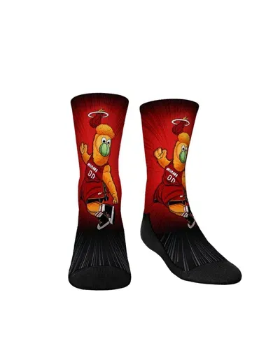 Rock 'em Kids' Youth Boys And Girls  Socks Miami Heat Mascot Pump Up Crew Socks In Multi