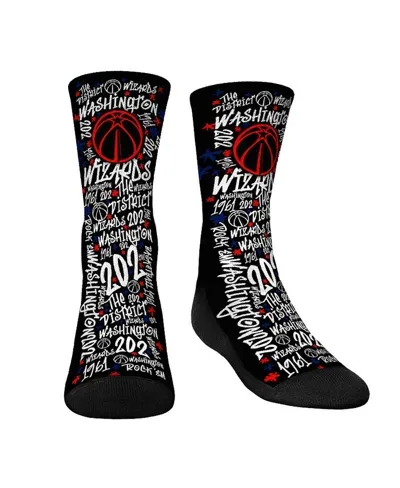 Rock 'em Kids' Youth Boys And Girls  Socks Washington Wizards Graffiti Crew Socks In Multi