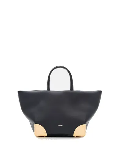 Sacai Corner Metal Tote Small In Black