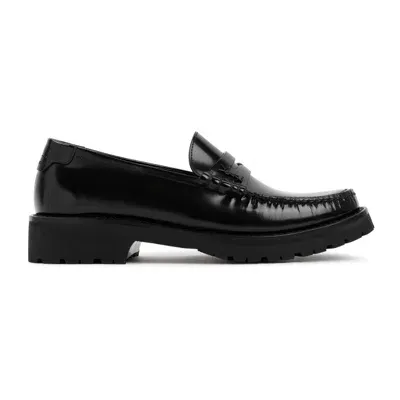 Saint Laurent Black Leather Loafers