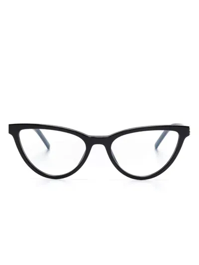 Saint Laurent Cat-eye Glasses In Black