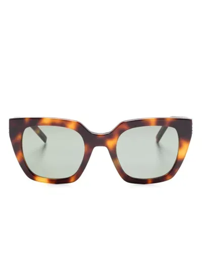 Saint Laurent Cat-eye Sunglasses In Brown