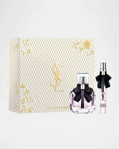 Saint Laurent Mon Paris Eau De Parfum Holiday Set In Pink