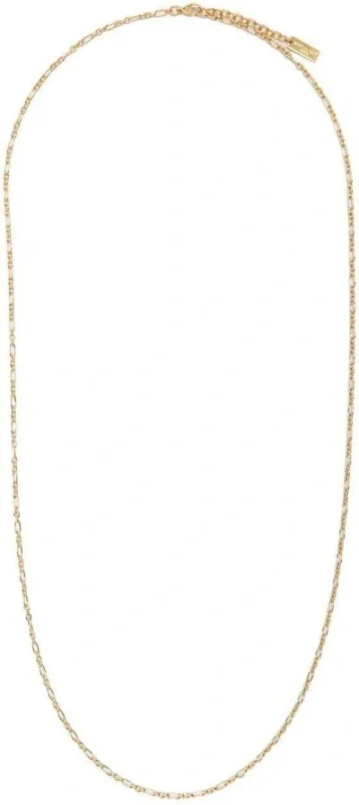 Saint Laurent Women's Long Parallel Chain Necklace In Dore