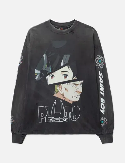 Saint Michael X Pluto Long Sleeve T-shirt In C30 Black