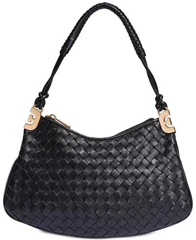 Sam Edelman Christy Woven Medium Shoulder Bag In Black