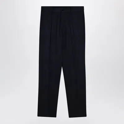 Santaniello Blue Wool Blend Trousers