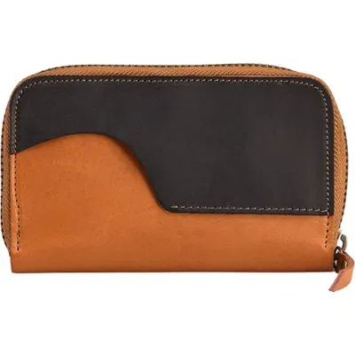 Sarep + Rose Clutch 's' Large Zip-around Crossbody Wallet Bag In Multi