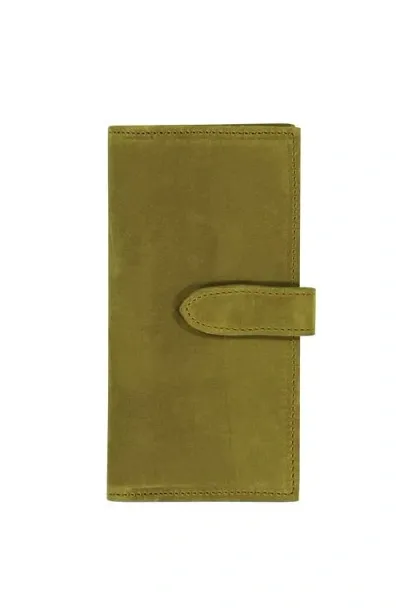 Sarep + Rose Kenya 8 Compartment Bifold Wallet In Green