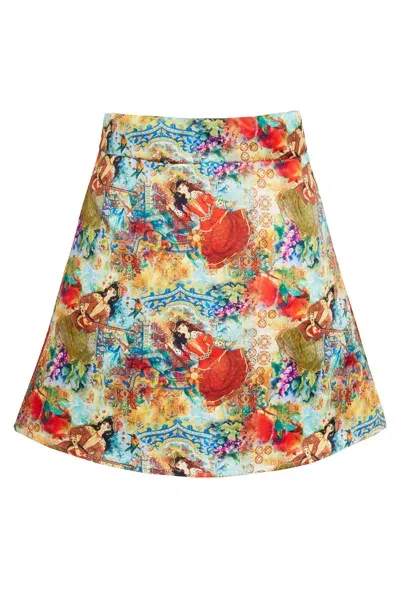 Sarvin Women's Persian Print Mini Skirt In Multi