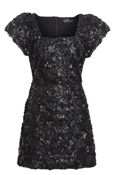 Sarvin Women's Rita Black Puff Sleeve Dress