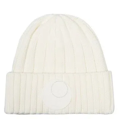 Save The Duck Off White Logo Patch Beanie