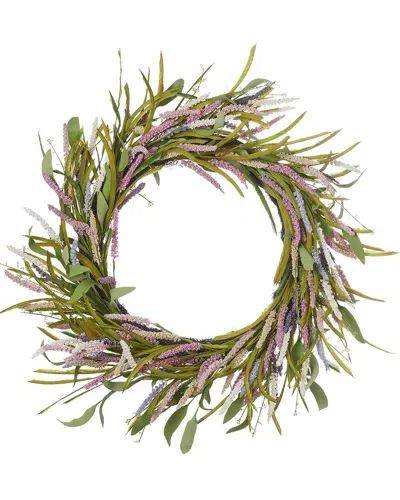 Seasonal Llc Amaranthus Meadow 26in Wreath With Artificial Millet