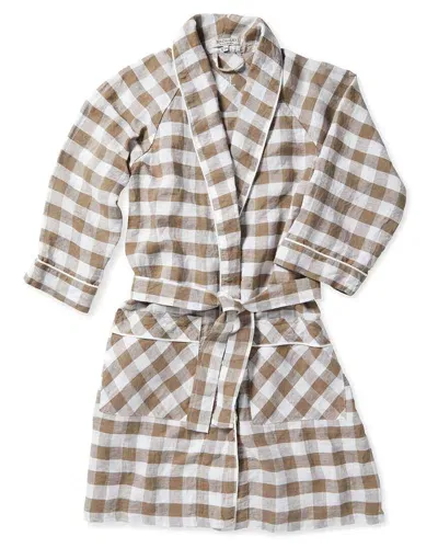 Serena & Lily Hyannis Linen Robe In Neutral