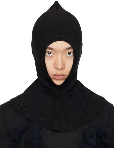 Simone Rocha Black Pointed Balaclava