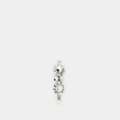 Simone Rocha Mini Flower Hair Clip -  - Brass - Mirror In Grey