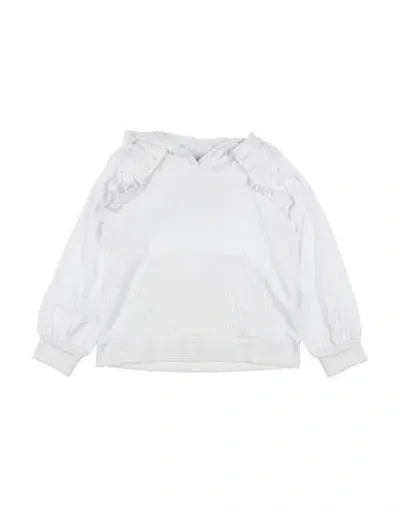 Simonetta Babies'  Toddler Girl Sweatshirt White Size 4 Cotton