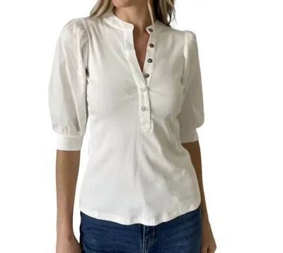 Six/fifty Audrey Top In White