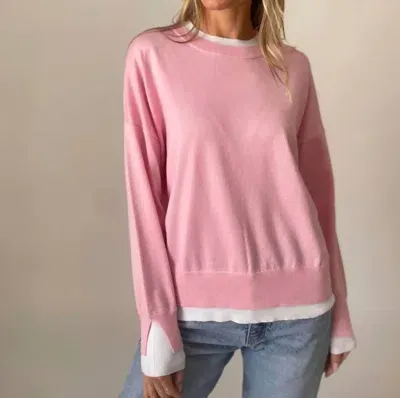 Six/fifty Claire Sweater In Pink