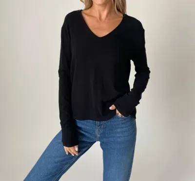 Six/fifty Stacy Cross Back Top In Black