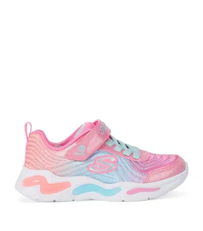 Skechers Kids' Wavy Beams Ombre Express Sneakers In Pink