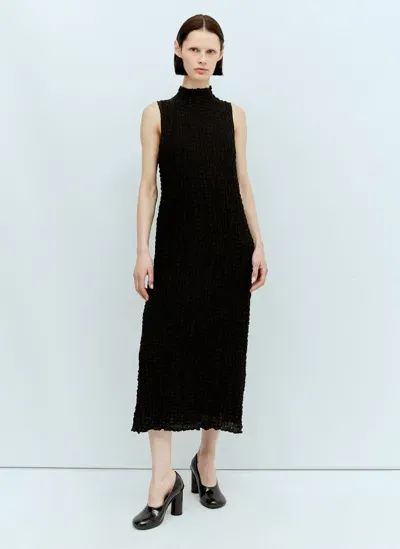 Song For The Mute High Neck Midi Dress In Black