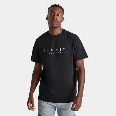 Sonneti Men's Hare T-shirt In Black/glacier Grey