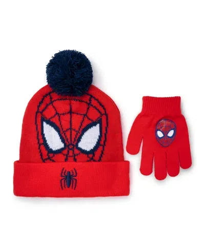 Spider-man Kids' Spiderman Hat And Glove Set In Multi Color