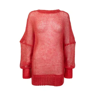 Spirited - The Spirit Of Knitwear Women's Strawberry Fields Red Knitted Oversized Jumper