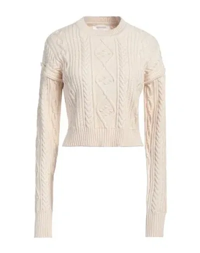 Sportmax Woman Sweater Ivory Size L Wool, Cashmere In White