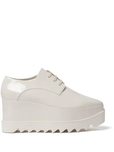 Stella Mccartney 80mm Elyse Shiny Oxfords In Ivory