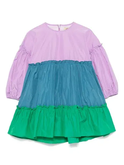 Stella Mccartney Kids' Abito Multicolor In Purple