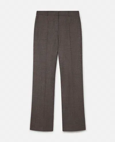 Stella Mccartney Low-rise Bootcut Trousers In Charcoal Grey