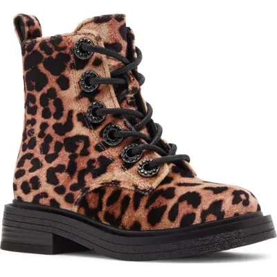 Steve Madden Kids' Tnolita Bootie In Leopard