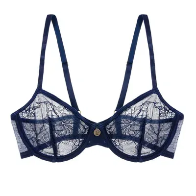 Tallulah Love Women's Blue Urban Light Soft-cup Underwired Bra