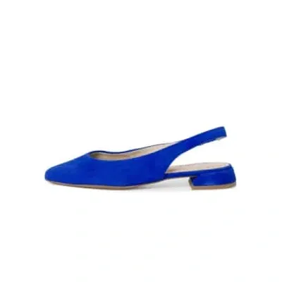 Tamaris Leather Slingbacks Royal Blue