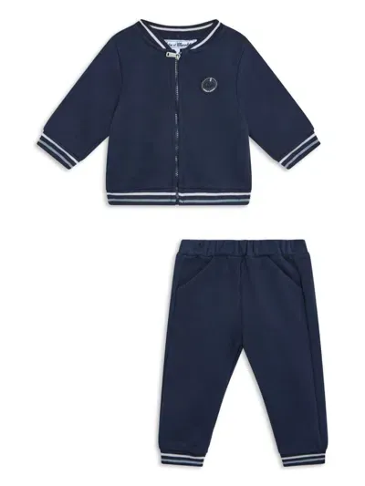 Tartine Et Chocolat Babies' Logo-print Tracksuit In Blue