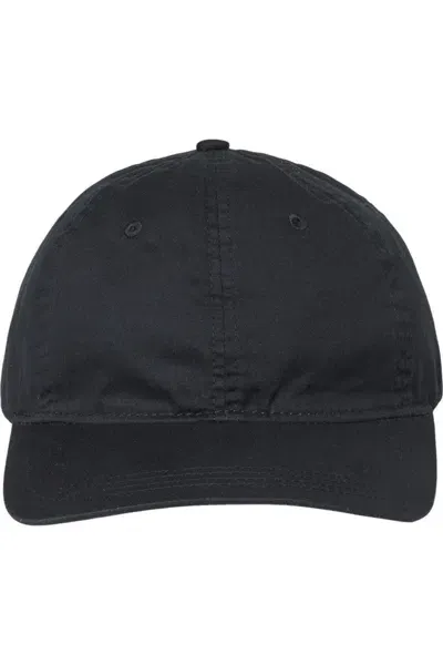 The Game Ultralight Cotton Twill Cap In Black