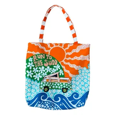 The Neighbourhood Threat Women's Run To The Sun Tote Bag In Multi