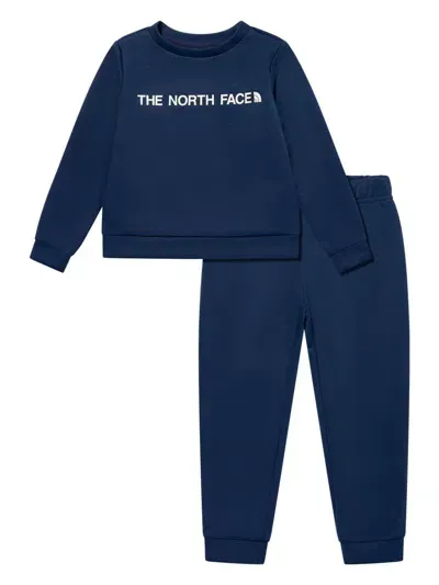 The North Face Kids' Logo-print Tracksuit In Blue