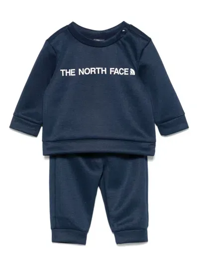 The North Face Babies' Logo-stamp Tracksuit Set In Blue