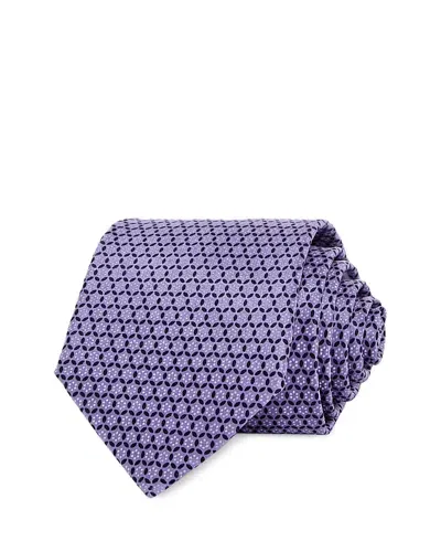 The Men's Store At Bloomingdale's Silk Classic Floral Grid Tie - Exclusive In Lavender